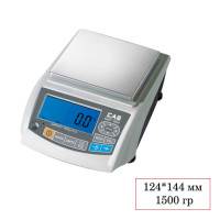 Весы лабораторные CAS МWP-1500N, электронные, максимальная нагрузка 1500 гр