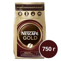 Ерігіш кофе Nescafe Gold, 750 гр, вакуумды қаптама