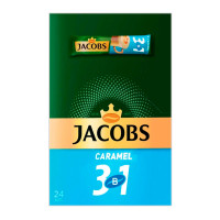 Кофейный напиток Jacobs Caramel 3 в 1, 24 пакетиков