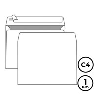 Конверт горизонтальный KurtStrip, формат C4 (229*324 мм), белый, отрывная лента