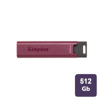 USB-флешка 512 Gb, Kingston DTMAXA/512GB, Type A, бордовая
