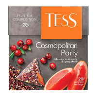 Шай Tess Cosmopolitan Party, шөптік шай, 20 пирамидка