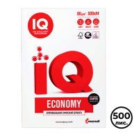 Бумага IQ Economy, А4, 80 гр/м2, 500 листов в пачке