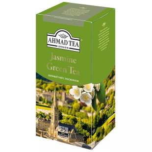 Чай Ahmad Green Tea, зеленый, с жасмином, 25 пакетиков