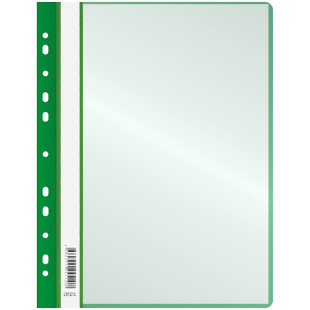 Папка-скоросшиватель OfficeSpace, А4 формат, 160 мкм, зеленая, с перфорацией