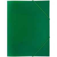 Папка OfficeSpace, А4 формат, 500 мкм, на резинке, зеленая