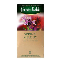 Шай Greenfield Spring Melody, қара шай, 25 қалташа