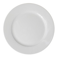 Тарелка закусочная Yiwumart, фарфор, диаметр 22 см, белый
