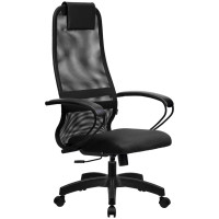 Кресло для руководителя Метта SU-BP-8 PL, ткань, сетка, черное