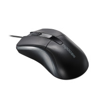 Мышь проводная Rapoo N1162, USB, 2 кнопки, 1000 dpi, оптическая, черная