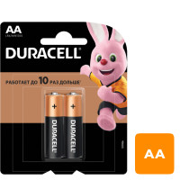 Батарейки Duracell пальчиковые AA LR6/MN1500, 1.5 V, 2 шт./уп., цена за упаковку
