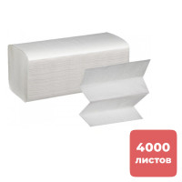 Полотенца бумажные Murex, 200 шт, 2-слойные, 21*21 см, Z-сложение, белые, 20 шт/кор