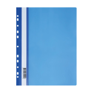Папка-скоросшиватель Стамм, А4 формат, 160 мкм, синяя, с перфорацией