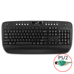 Keyboard KB-320E PS/2,BLACK, KAZ,CB,PR, Genius.