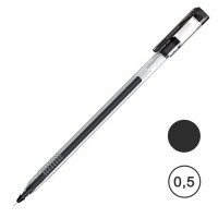 Ручка гелевая Berlingo "Apex", 0,5 мм, черная, цена за штуку