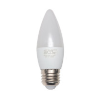 Лампа светодиодная SVC C35-9W-E27-6500K, 9 Вт, 6500К, холодный белый свет, E27, форма свеча