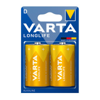 Батарейки Varta LONGLIFE Mono бочонок D LR20, 1.5 V, 2 шт./уп., цена за упаковку