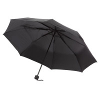 Зонт складной механический, размер 550*980 мм, 8 спиц, черный