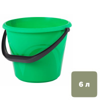 Ведро пластиковое Laima, 6 литров, пищевое, зеленое