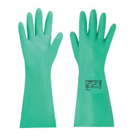Перчатки нитриловые Laima Expert, размер M, химически устойчивые, гипоаллергенные, зеленые