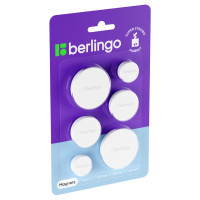 Магниты Berlingo, диаметр 2/3/4 см, 6 штук в упаковке