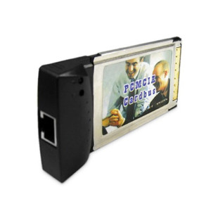 Адаптер Cardbus на Lan RJ-45, 10/100/1000 Мбит/сек, PCMCI, черный