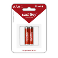 Батарейки Smartbuy мизинчиковые АAA LR03 24A, 1.5V, алкалиновые, 2 шт./уп, цена за упаковку