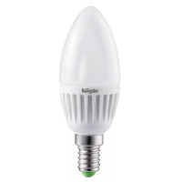 Лампа светодиодная Navigator NLL-C, 5 Вт, 2700К, теплый белый свет, E14, форма свеча