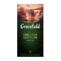 Шай Greenfield English Edition, қара шай, 25 қалташа