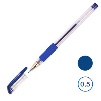 Ручка гелевая OfficeSpace, 0,5 мм, синяя, цена за штуку