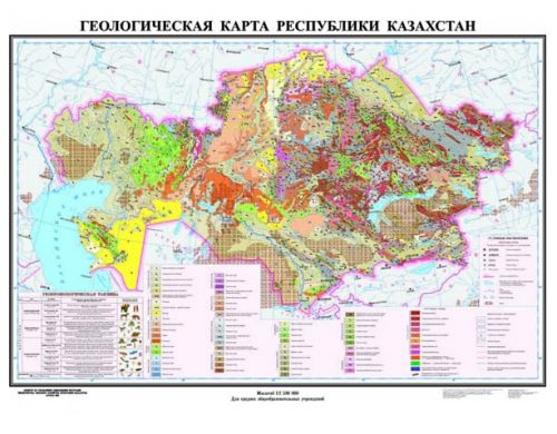 Интерактивная геологическая карта казахстана