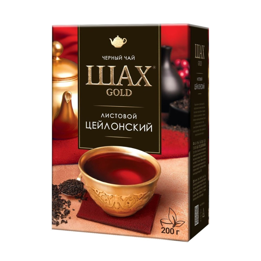 Чай Шах Gold "Цейлонский", 200 гр, черный, листовой