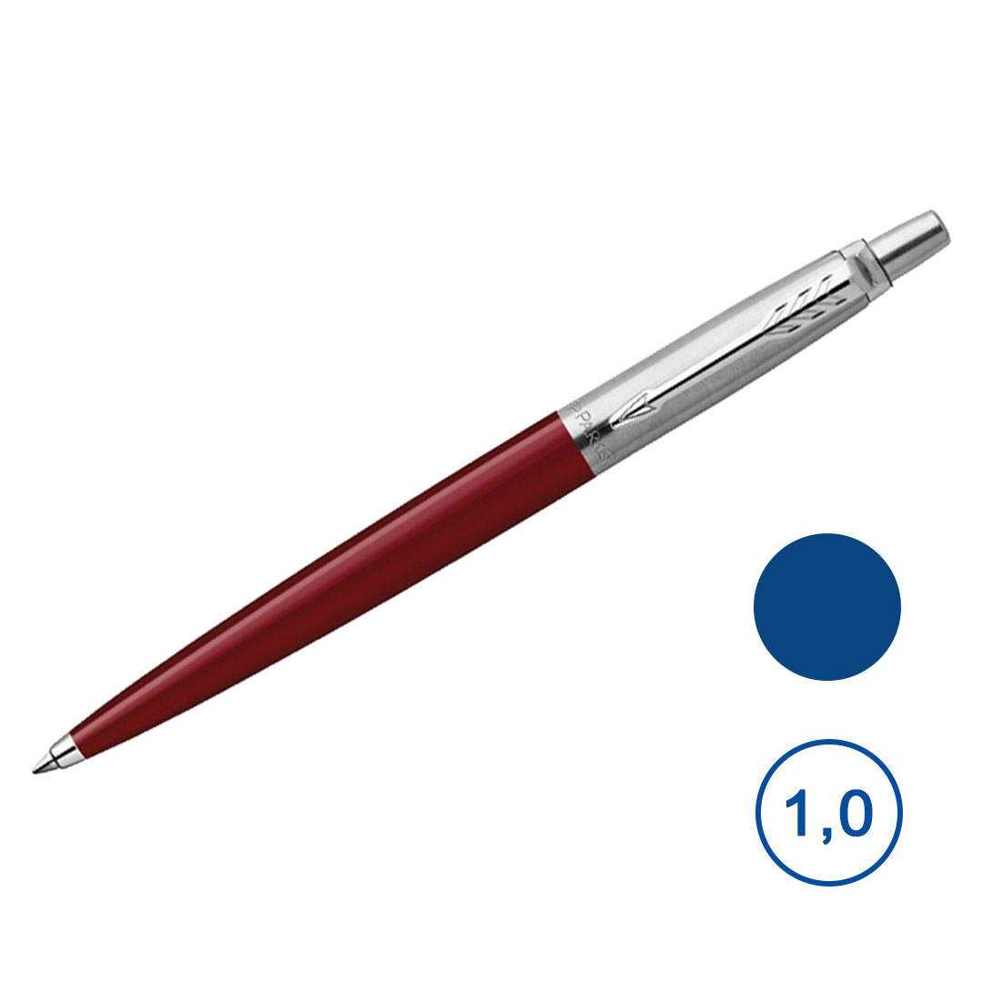 Ручка шариковая Parker "Jotter Red", 1 мм, синяя