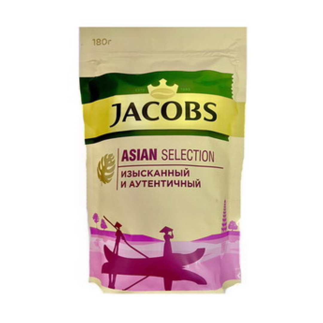 Кофе растворимый Jacobs Asian Selection, 180 гр, вакуумная упаковка