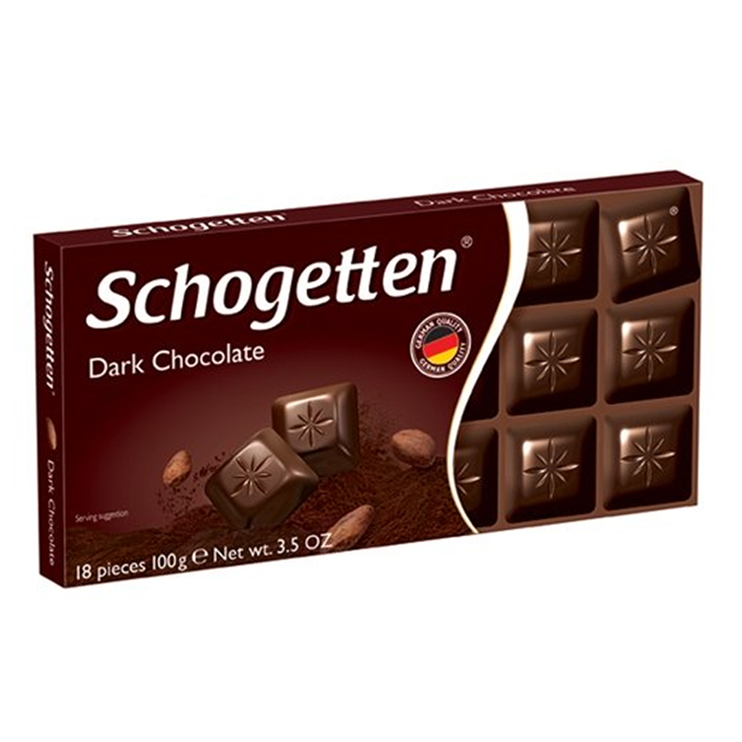 Шоколад Schogetten Dark Chocolate with Cocoa Hazelnuts 100 gr