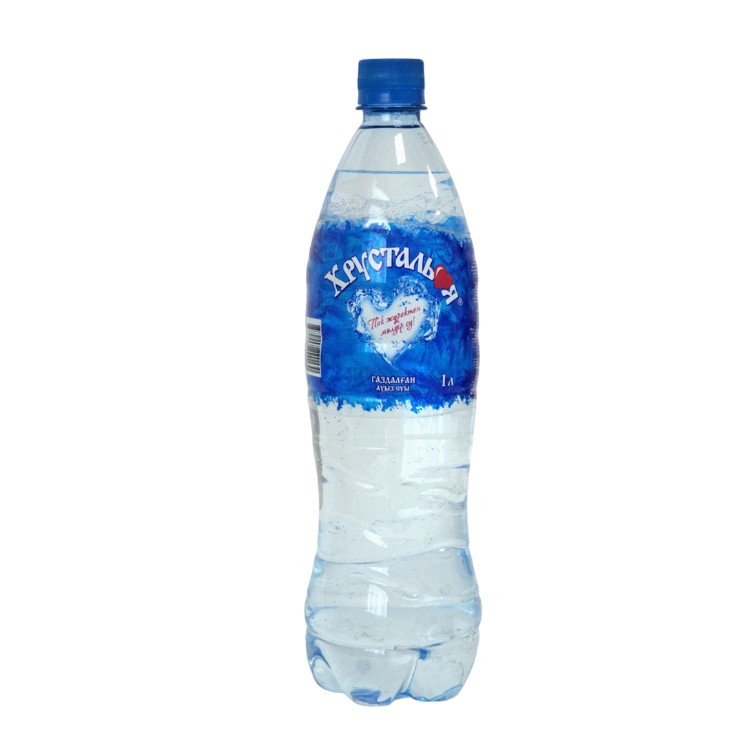 Купить Вода газированная питьевая "Хрустальная", 1 л: в Алмате, Астане ...