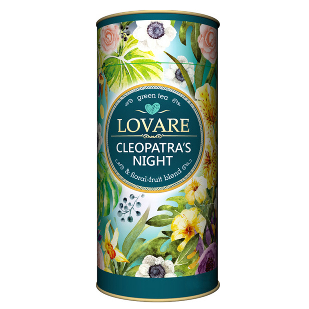 Чай Lovare "Ночь Клеопатры", зеленый, 80 гр, листовой, тубус