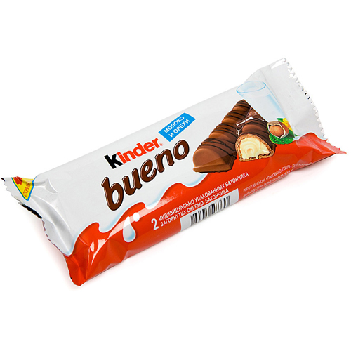 Купить Шоколадный батончик Kinder Bueno, 42 гр: в Алмате, Астане • Цена ...