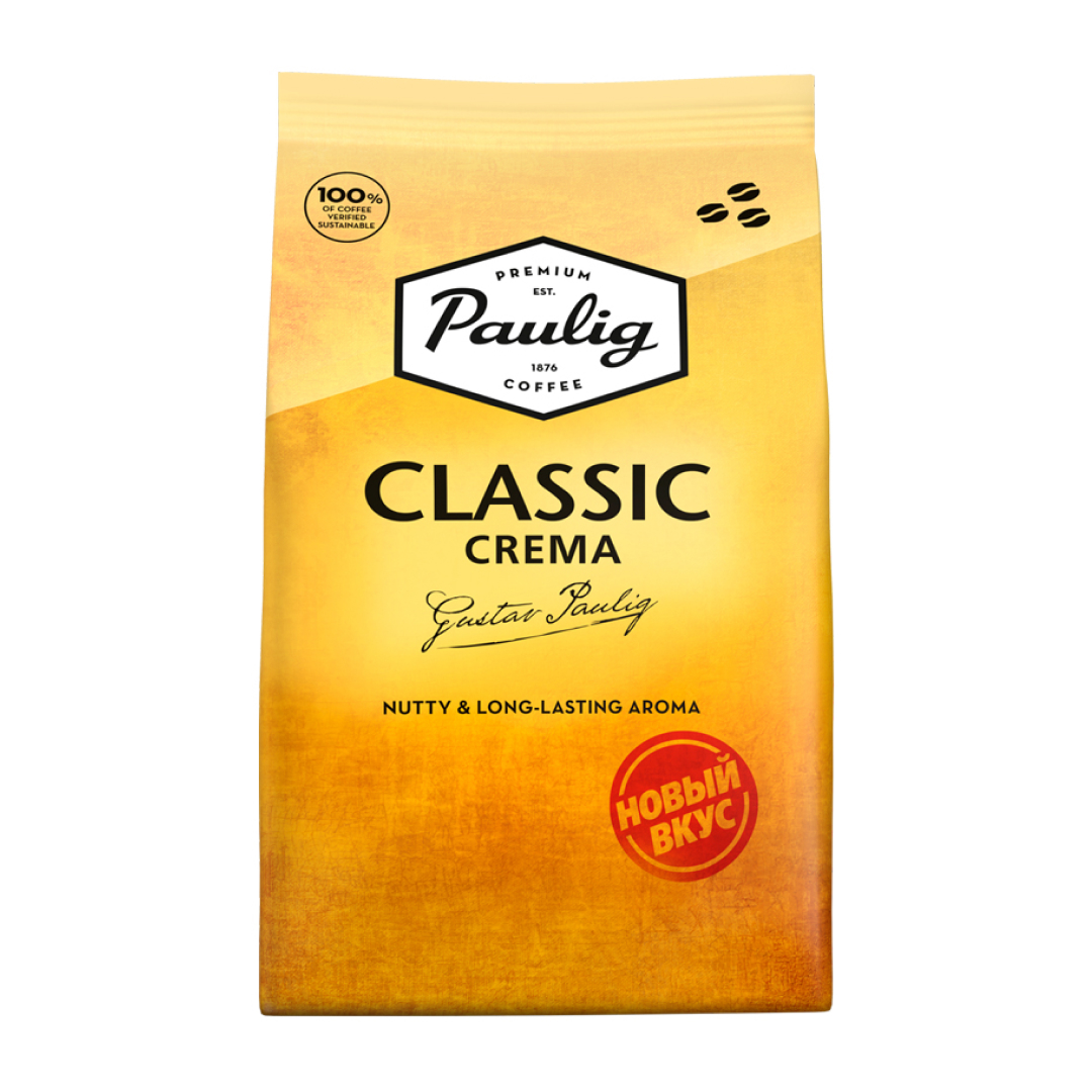 Купить Кофе в зернах Paulig "Classic Crema", средняя обжарка, 1000 гр ...