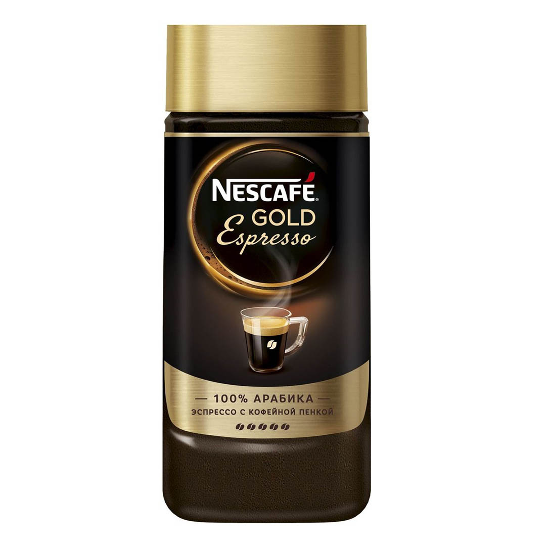 Купить Кофе растворимый Nescafe Gold Espresso, 85 гр, стеклянная банка ...