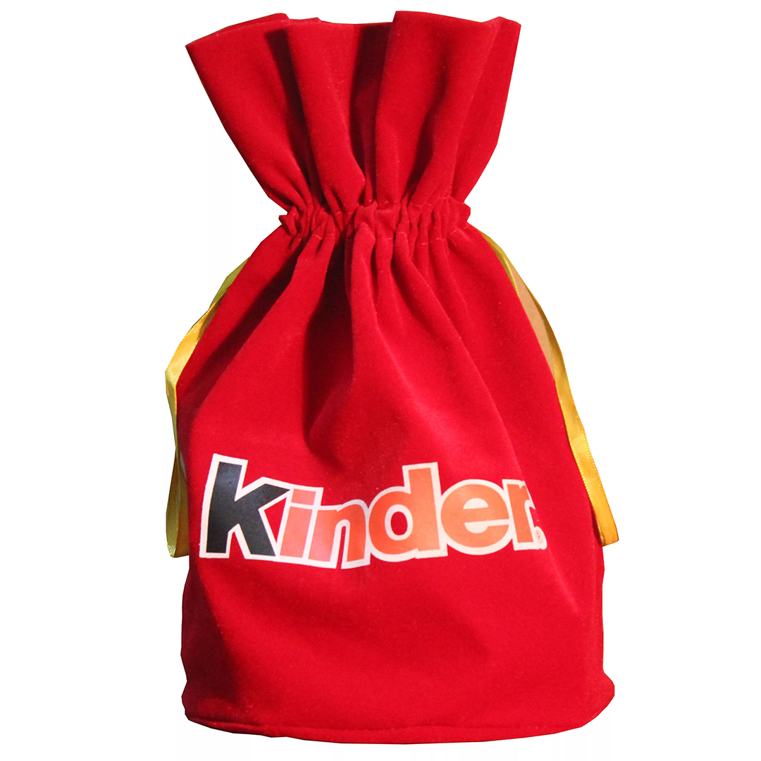 Мешок сюрприз. Подарочный мешок Киндер. Мешочек для подарков. Новогодние мешочки для подарков. Киндер мешок красный.