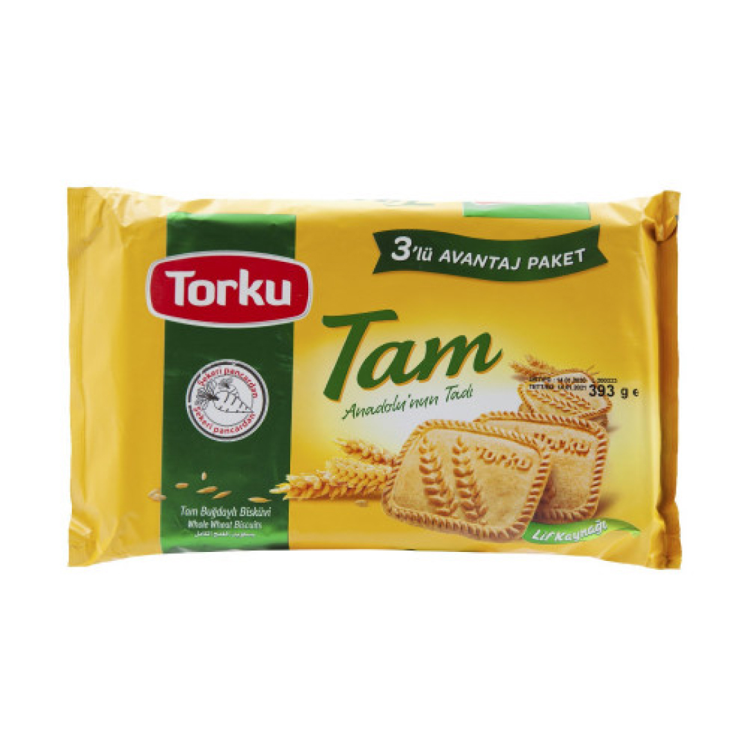 Купить Печенье Torku "Tam", из цельно-зерновой пшеницы, 393 гр: в ...