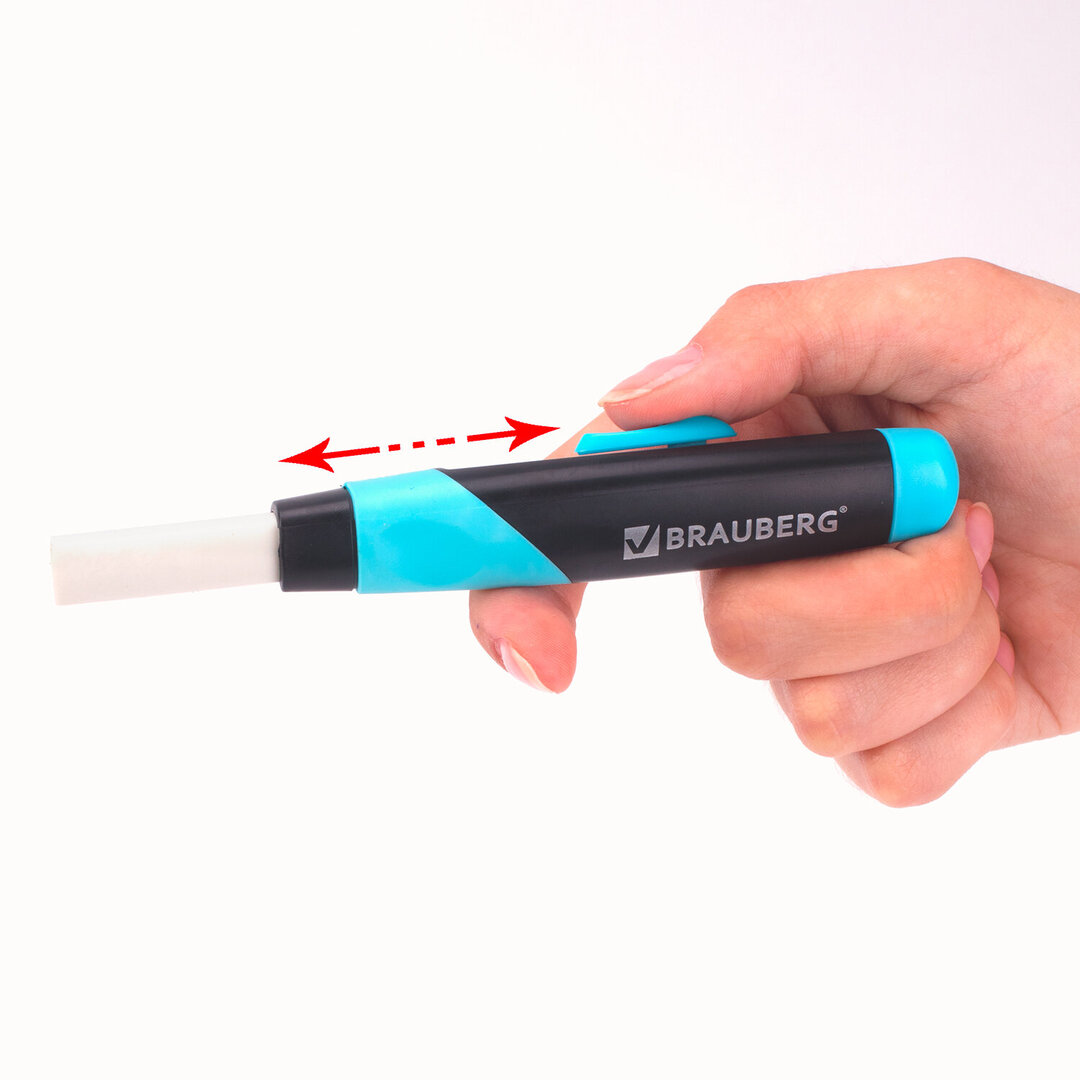 Купить Ластик выдвижной Brauberg "Blaster", с пластиковым держателем ...