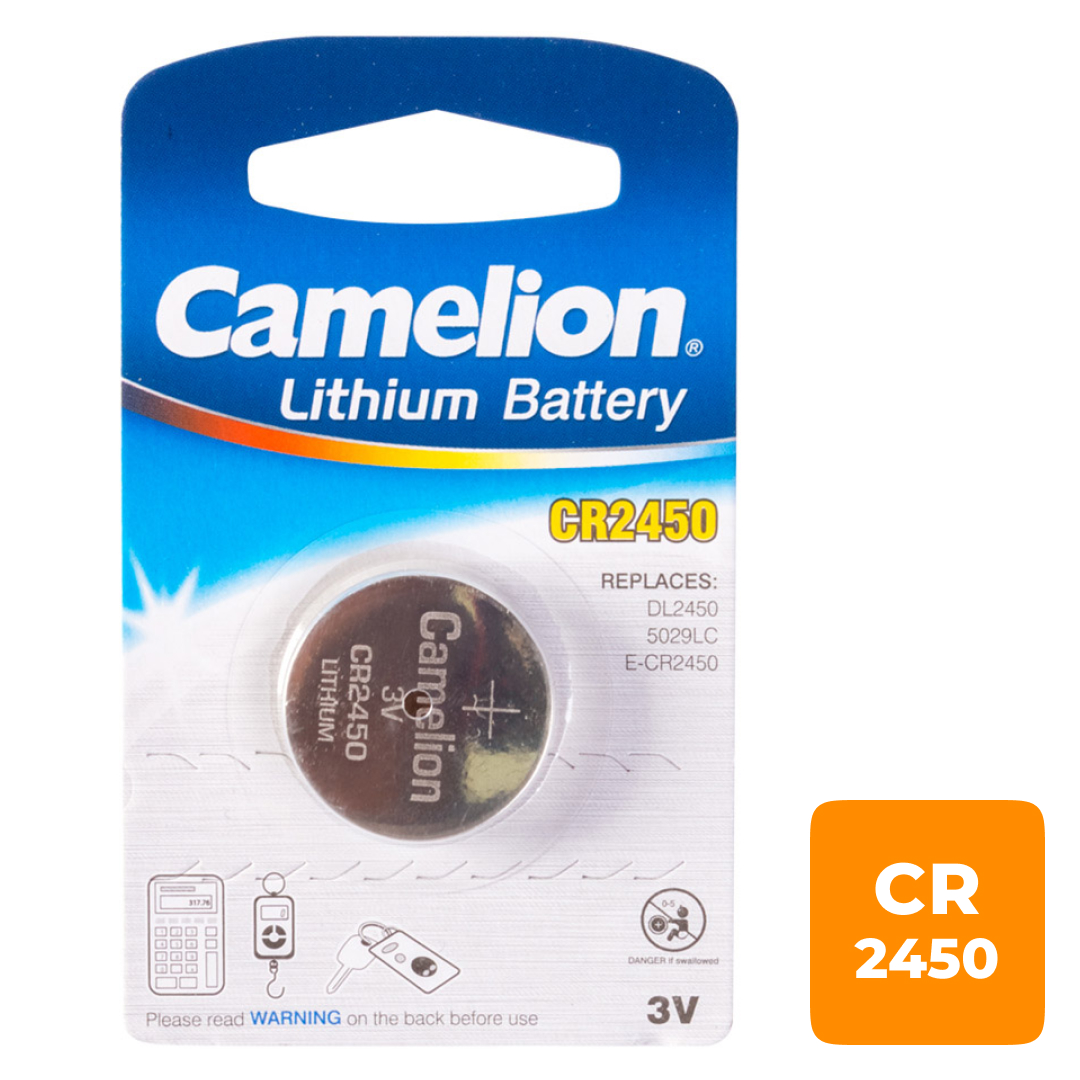 Батарейки Camelion Lithium дисковые CR2450-BP1, 3V, 1 шт., цена за упаковку
