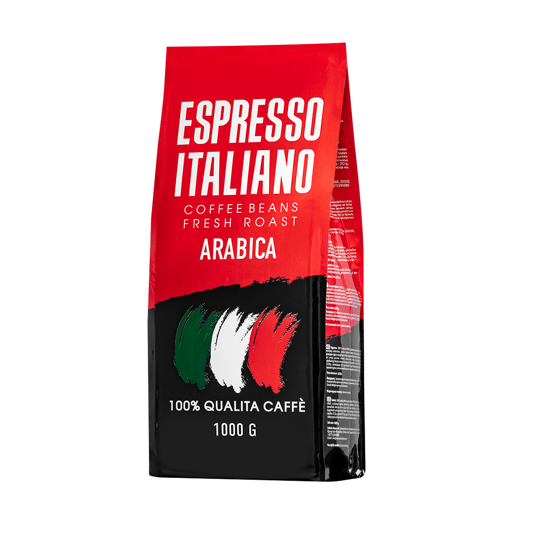 Кофе в зернах Espresso Italiano Arabica, средней обжарки, 1000 гр