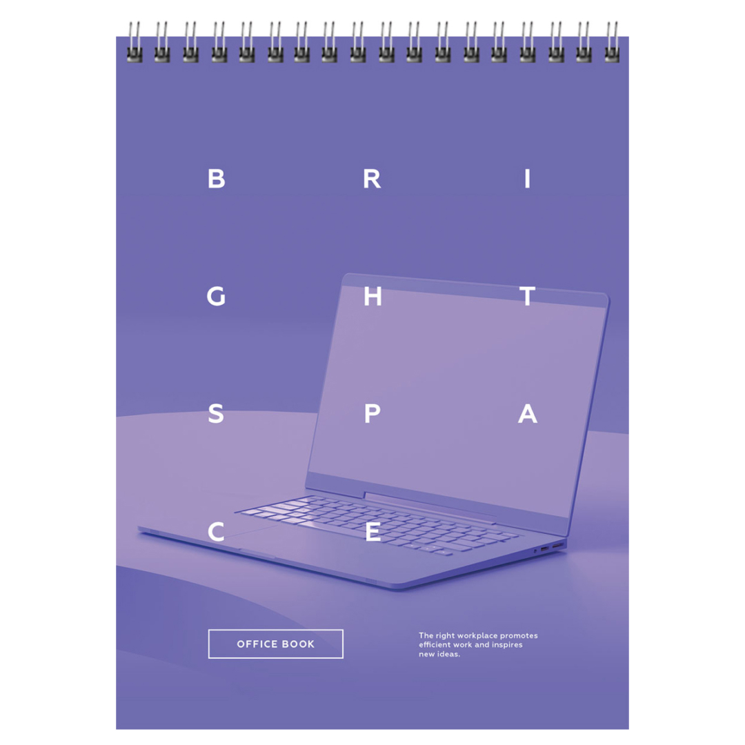 Купить Блокнот BG "Office book", А5, 60 листов, на гребне, в клетку ...