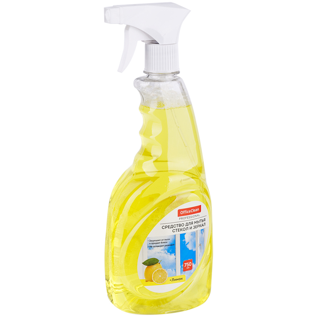 Купить Средство для мытья стекол и зеркал OfficeClean "Лимон", с ...