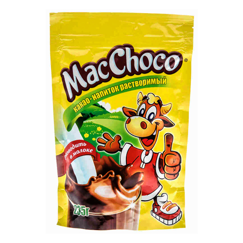 Купить Какао-напиток растворимый MacChoco, 235 гр, мягкая упаковка: в ...