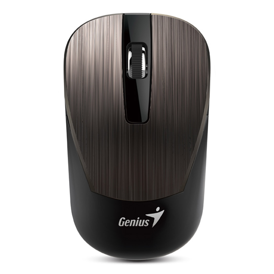Мышь беспроводная Genius NX-7015, USB, 3 кнопки, 800-1600 dpi, оптическая, шоколадная