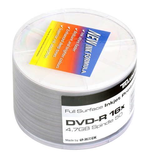 Купить Диск DVD+R "Ritek", 4.7 Gb, 16x, возможность печати на ...